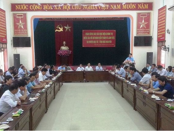 Đoàn học viên Học viện chính trị quốc gia Hồ Chí Minh thăm và nghiên cứu thực tế tại huyện Đại Từ