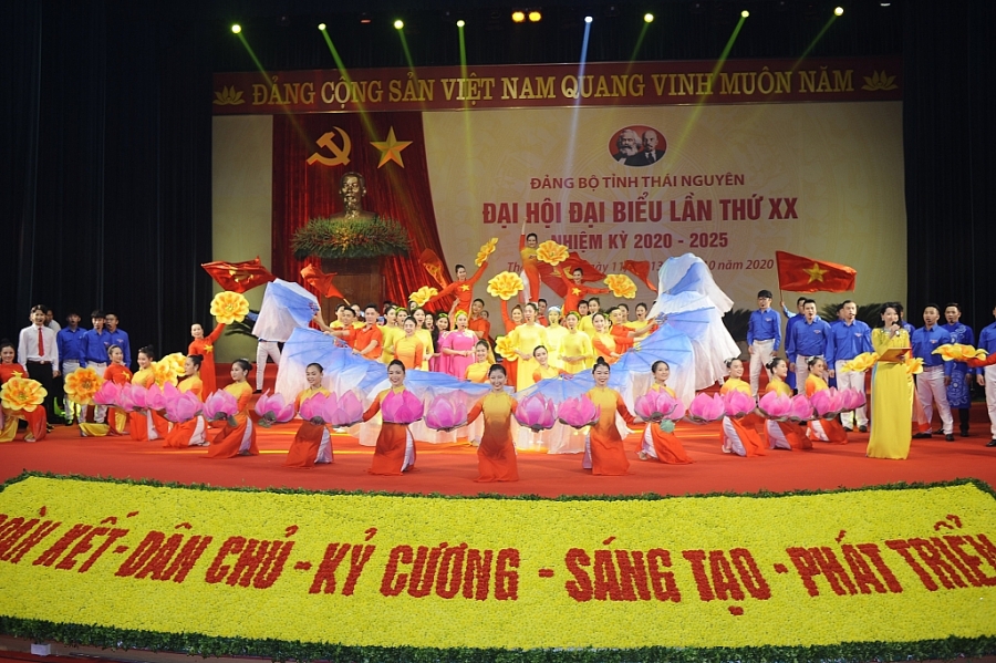 [Photo] Toàn cảnh Khai mạc Đại hội đại biểu Đảng bộ tỉnh Thái Nguyên lần thứ XX, nhiệm kỳ 2020-2025