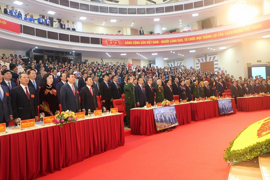 [Photo] Toàn cảnh Khai mạc Đại hội đại biểu Đảng bộ tỉnh Thái Nguyên lần thứ XX, nhiệm kỳ 2020 2025
