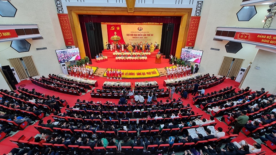[Photo] Toàn cảnh Khai mạc Đại hội đại biểu Đảng bộ tỉnh Thái Nguyên lần thứ XX, nhiệm kỳ 2020 2025