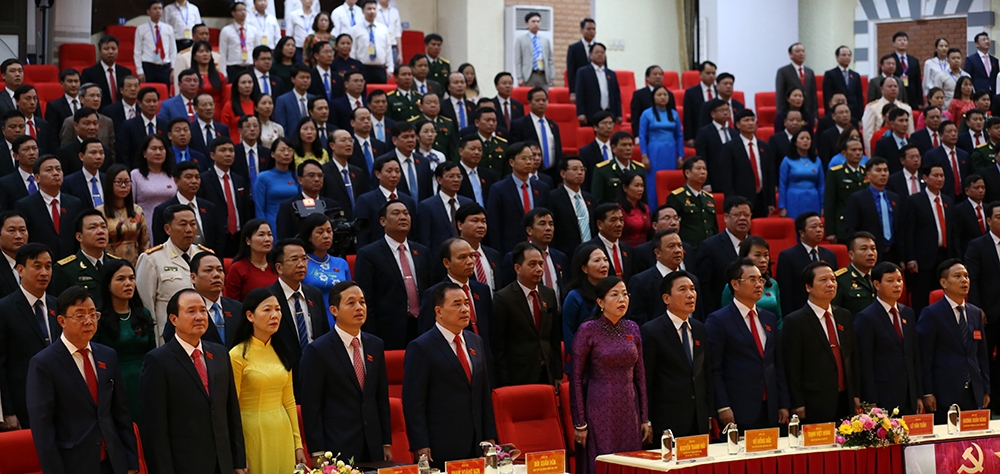 [Photo] Phiên bế mạc Đại hội đại biểu Đảng bộ tỉnh Thái Nguyên lần thứ XX