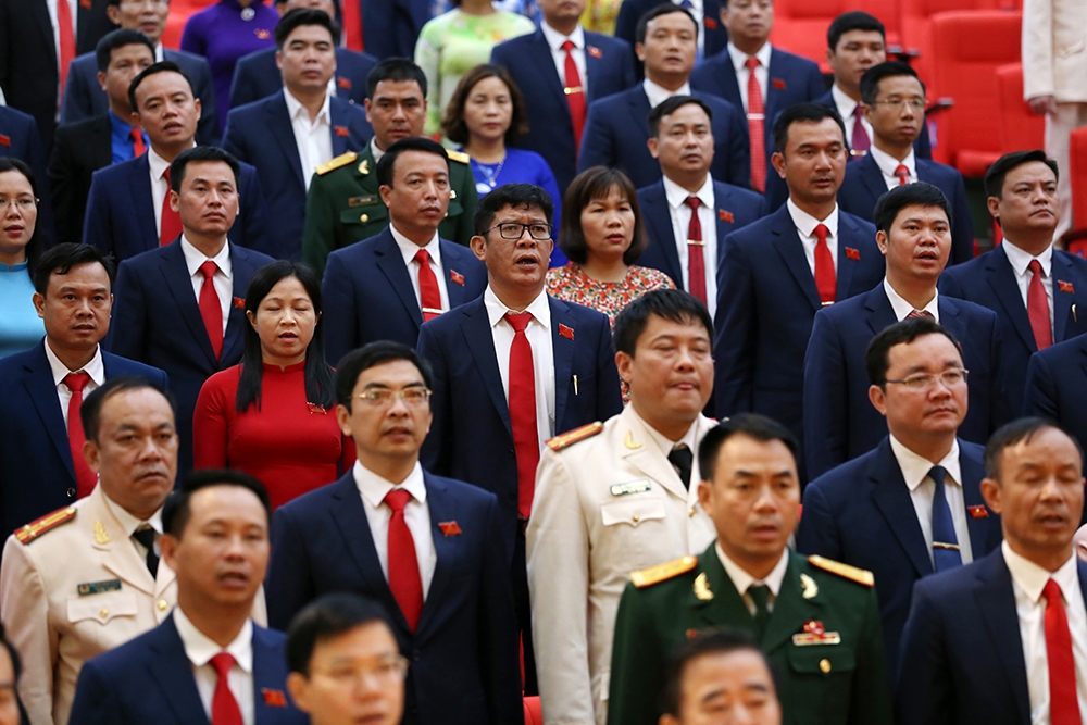 [Photo] Phiên bế mạc Đại hội đại biểu Đảng bộ tỉnh Thái Nguyên lần thứ XX