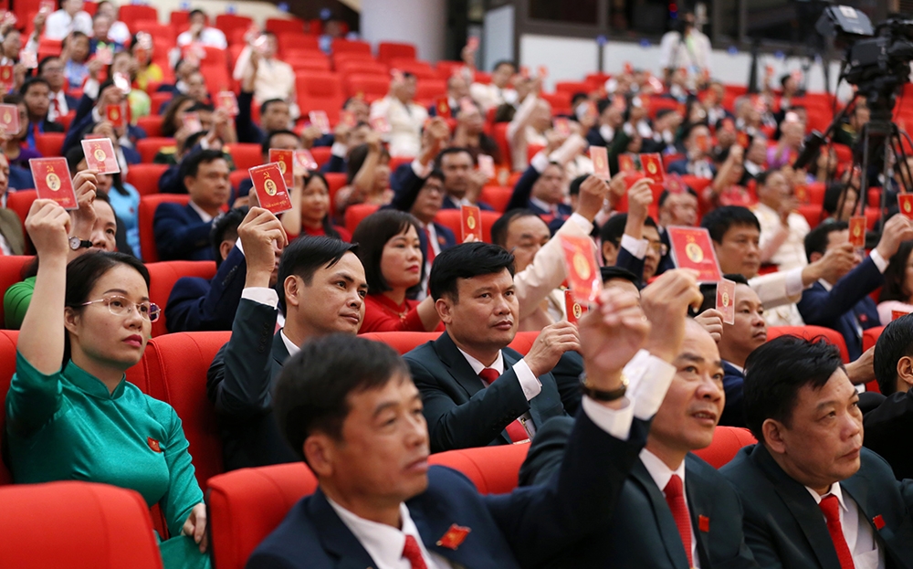 [Photo] Phiên bế mạc Đại hội đại biểu Đảng bộ tỉnh Thái Nguyên lần thứ XX