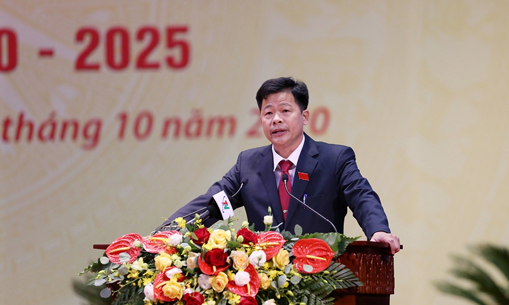 [Photo] Phiên bế mạc Đại hội đại biểu Đảng bộ tỉnh Thái Nguyên lần thứ XX