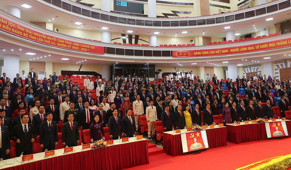 [Photo] Phiên bế mạc Đại hội đại biểu Đảng bộ tỉnh Thái Nguyên lần thứ XX