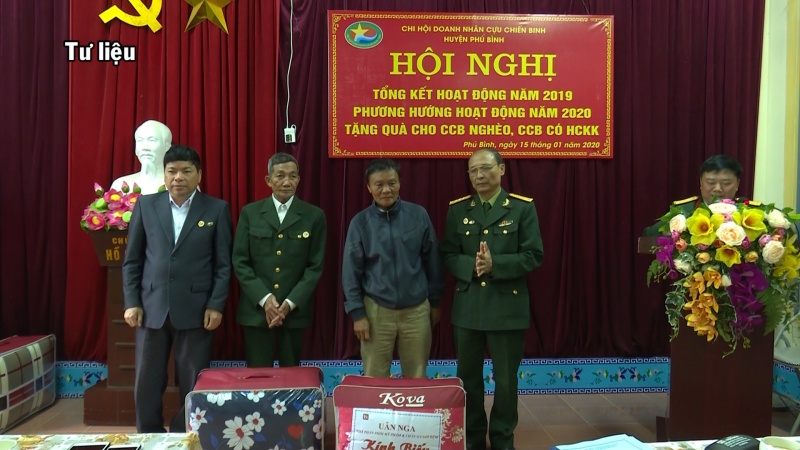 hoi doanh nhan cuu chien binh thai nguyen lam tot cong tac an sinh xa hoi den on dap nghia