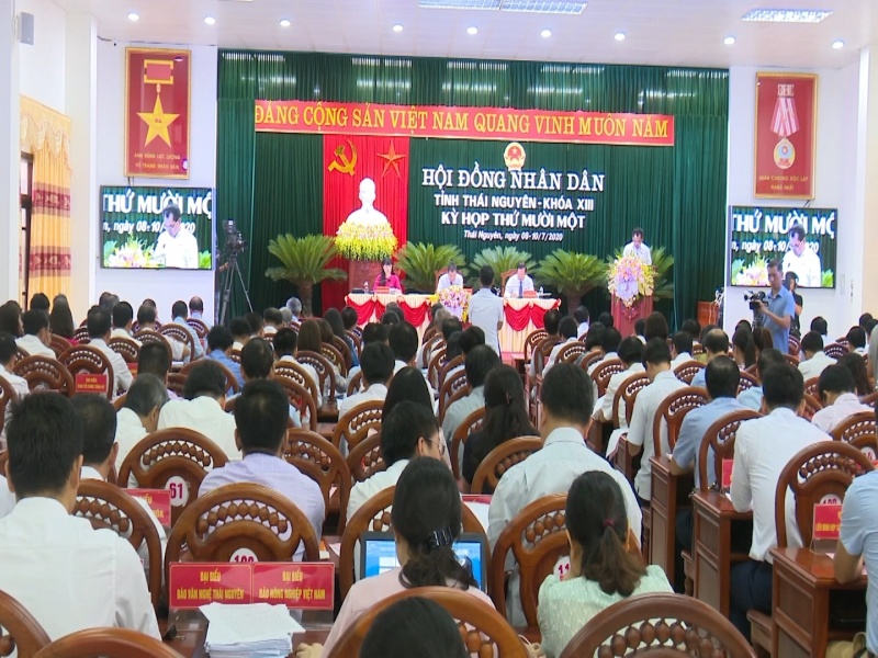 Ngày làm việc thứ nhất, Kỳ họp thứ 11, HĐND tỉnh Thái Nguyên khóa XIII, nhiệm kỳ 2016-2021