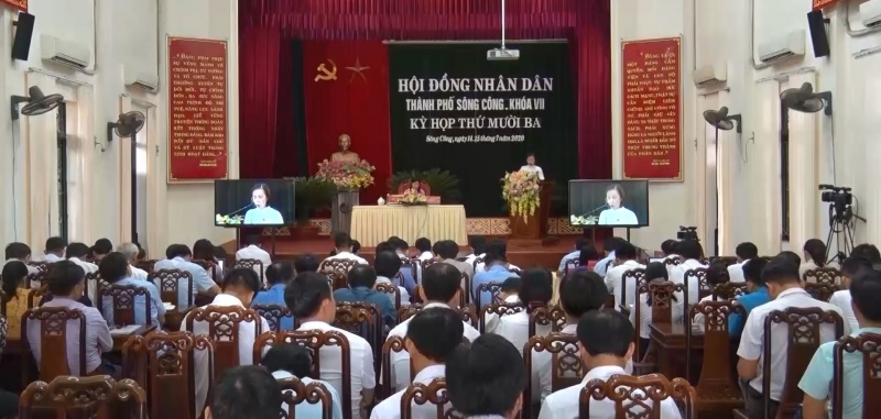 Khai mạc Kỳ họp thứ 13, HĐND thành phố Sông Công khóa VII, nhiệm kỳ 2016-2021