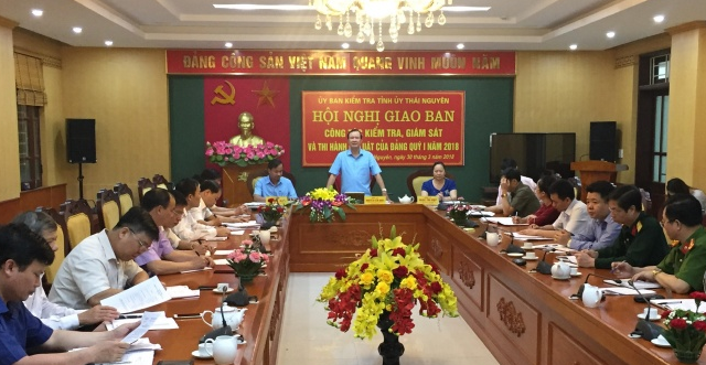 Hội nghị giao ban công tác kiểm tra, giám sát và thi hành kỷ luật của Đảng