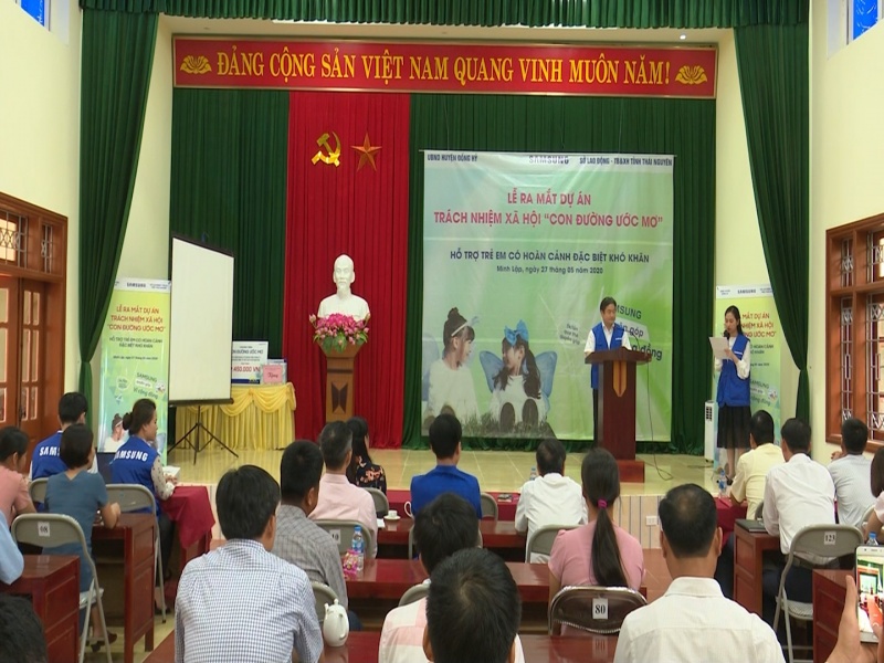 Công ty TNHH Samsung Việt Nam Thái Nguyên khởi động dự án “Con đường ước mơ”