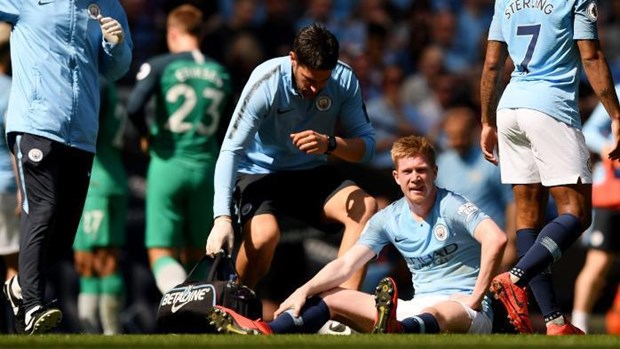 Man City lại mất 'vua kiến tạo' Kevin De Bruyne do chấn thương