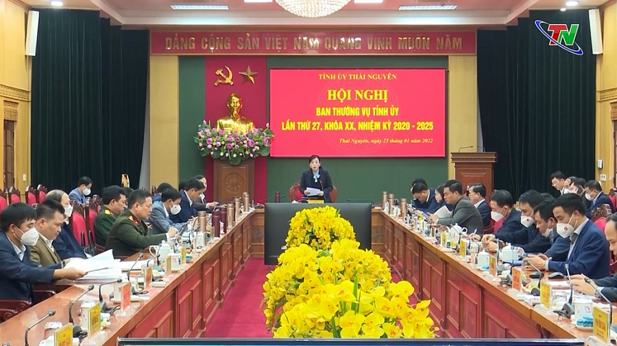 Hội nghị Ban Thường vụ Tỉnh ủy lần thứ 27, khóa XX, nhiệm kỳ 2020-2025