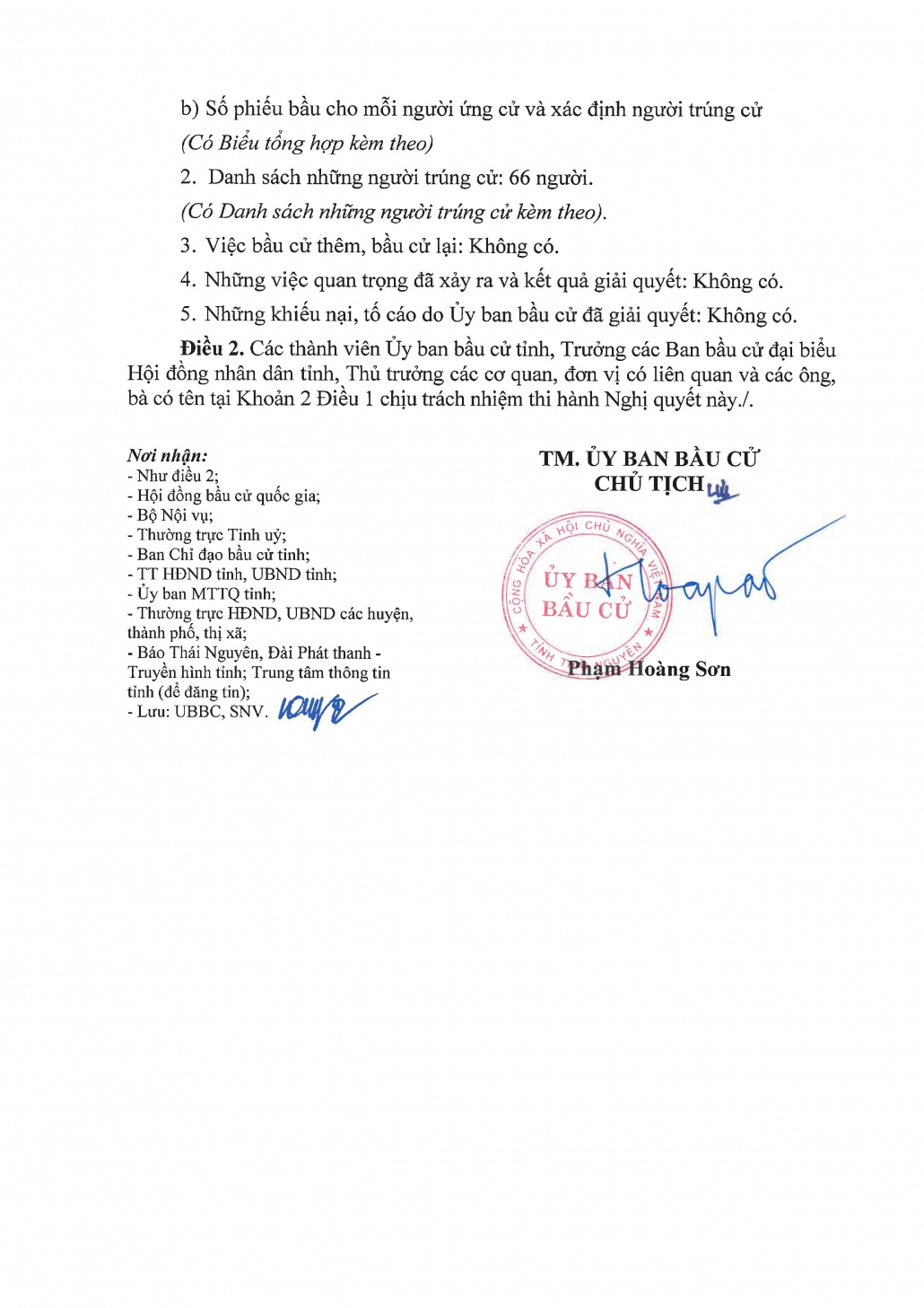 Danh sách 66 đại biểu Hội đồng nhân dân tỉnh Thái Nguyên khóa XIV, nhiệm kỳ 2021-2026