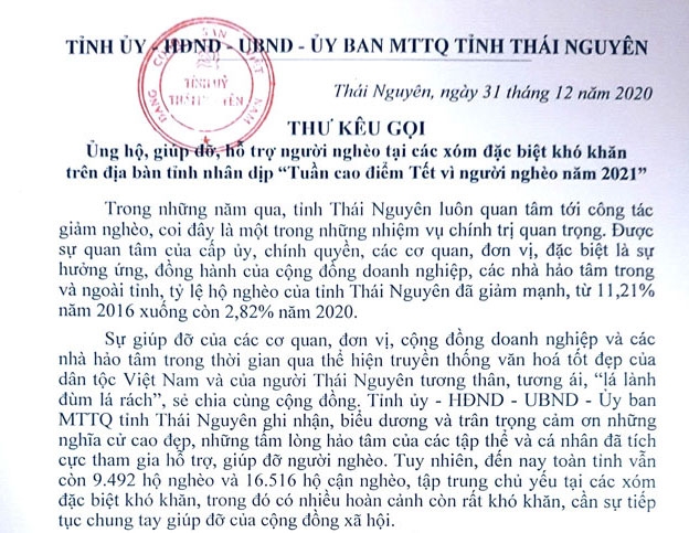 Ủng hộ, giúp đỡ người nghèo ở các xóm đặc biệt khó khăn