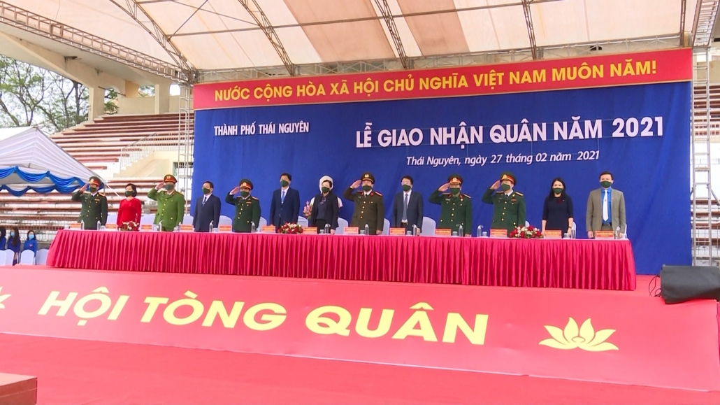 Thái Nguyên: Lễ giao nhận quân năm 2021 diễn ra trang trọng, ngắn gọn, an toàn