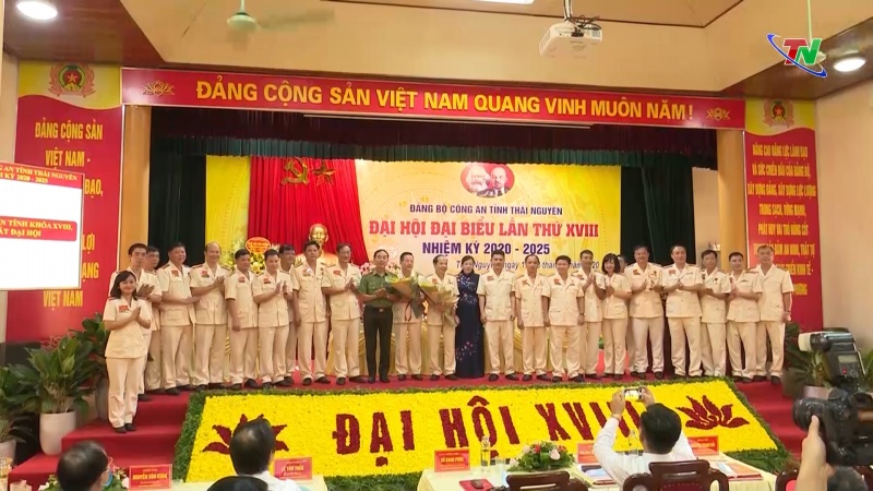 dai hoi dai bieu dang bo cong an tinh thai nguyen lan thu xviii nhiem ky 2020 2025