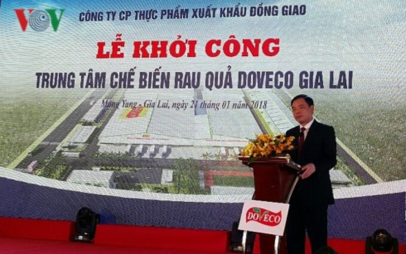 khoi cong du an che bien rau cu qua lon nhat viet nam