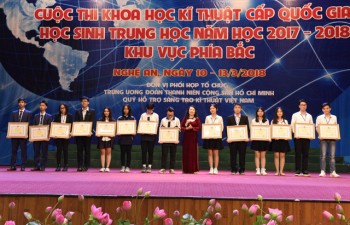 13 dự án giành giải Nhất cuộc thi Khoa học kĩ thuật khu vực phía Bắc