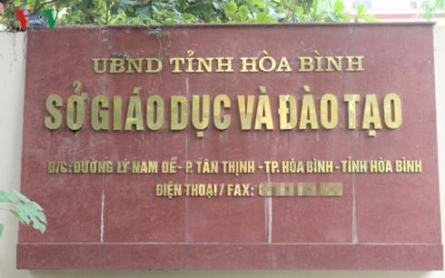 bo gd dt len tieng ve ket luan dieu tra gian lan thi cu tai hoa binh