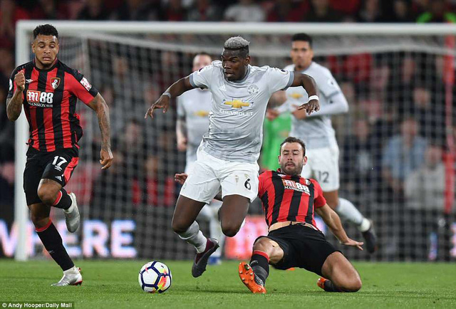 bournemouth 0 2 mu lukaku no sung tro lai