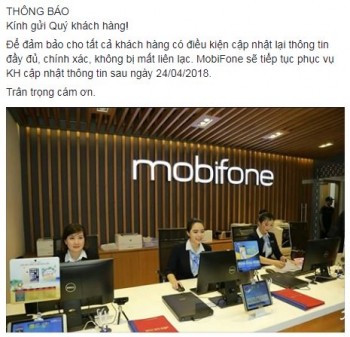 VinaPhone, MobiFone thông báo lùi thời hạn bổ sung thông tin