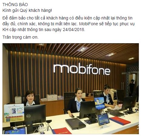 vinaphone mobifone thong bao lui thoi han bo sung thong tin