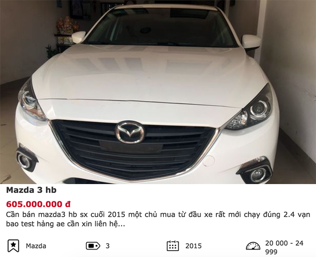 la thuong nhung chiec mazda3 ca vang gia dat ngang xe moi