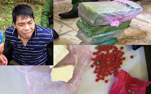 Bắt quả tang đối tượng vận chuyển gần 3kg ma túy đá