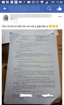 Thầy giáo chụp trộm, “tuồn” đề thi tuyển sinh lớp 10 ra ngoài