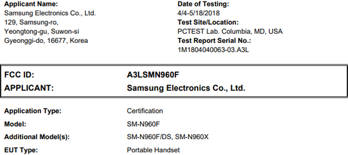 galaxy note9 da duoc fcc phe chuan co the ra mat som