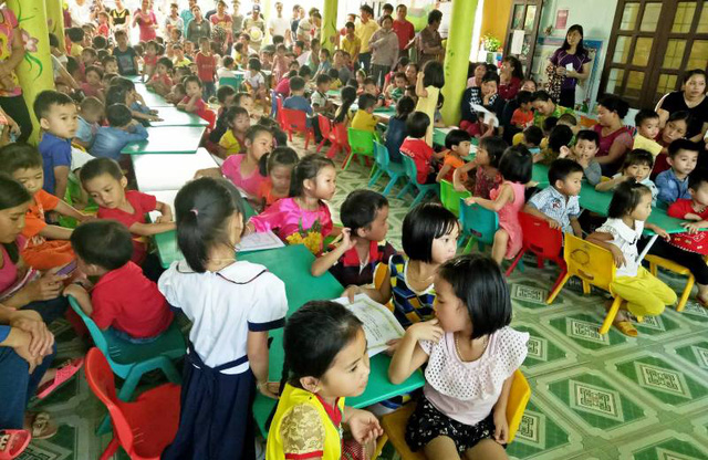 thanh hoa nhieu dia phuong trang nhan vien y te trong truong mam non