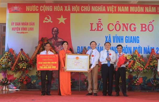 vinh giang don nhan danh hieu xa dat chuan