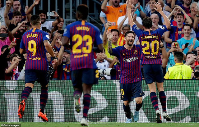 barcelona 4 0 psv eindhoven cu hattrick cua messi