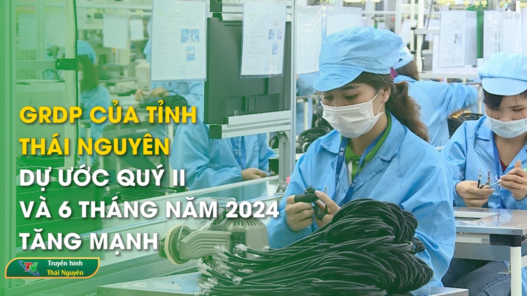 GRDP của tỉnh Thái Nguyên dự ước quý II và 6 tháng năm 2024 tăng mạnh