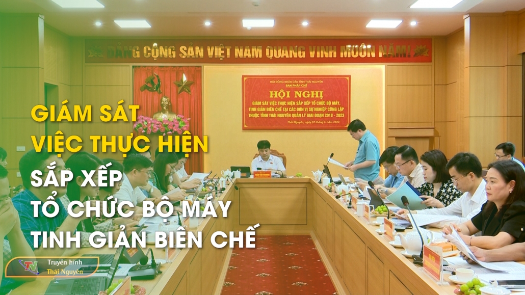 Giám sát việc thực hiện sắp xếp tổ chức bộ máy, tinh giản biên chế