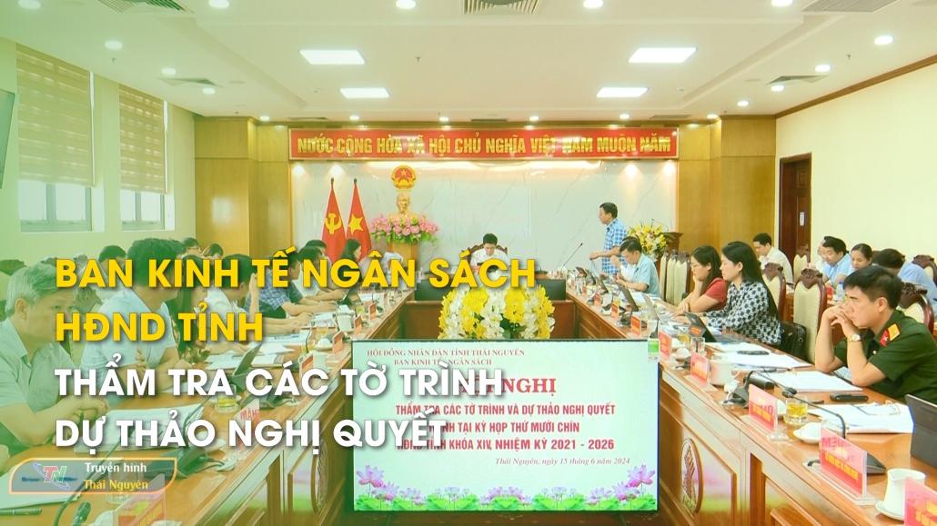 Ban Kinh tế ngân sách HĐND tỉnh thẩm tra các tờ trình, dự thảo Nghị quyết